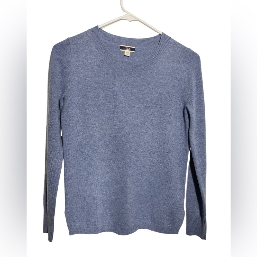 J Crew 100% Cashmere Blue Women’s Long Sleeve Sweater Sz‎ XXS
